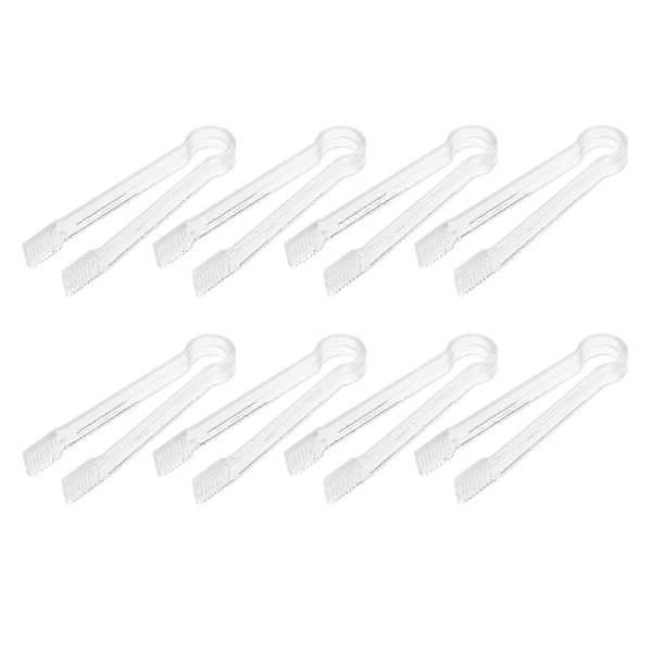 8 stk Plastbuffet Serveringstang Mini Serveringsredskap Tang Forretter Tang Klar Kjøkken Tang
