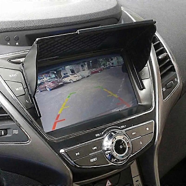 Universell Navigationshuva Bilsolskydd för 55-10 Tums Bilskärm GPS Navigationsskärm Solskydd Bilskärm Solskydd
