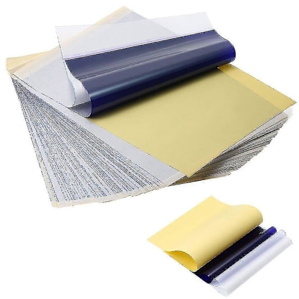 100 Ark Tatueringspapper Transferpapper A4 Ritpapper Schablonpapper Tatueringar Grafit Pa