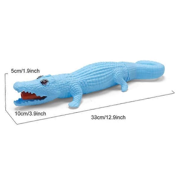Vattenpistoler för barn, högtryck, tecknad haj, sommar, strandleksak Blue Crocodile