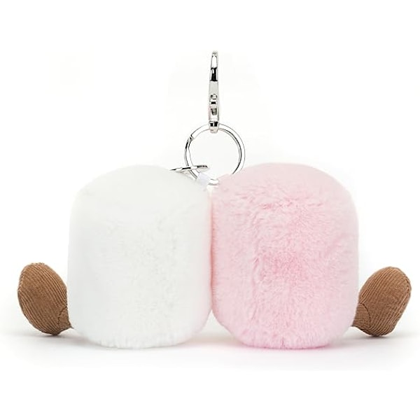 Jellycat par sjove marshmallow taskevedhæng nøgleringe