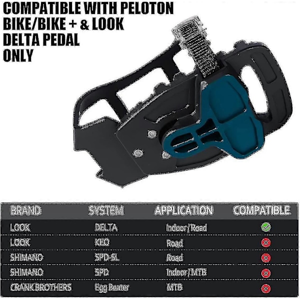 Tåburar för Peloton Bike Peloton Bike+ Pedaler Kompatibla Tåbur Adaptrar, Tåklämmor Bur -suzuka