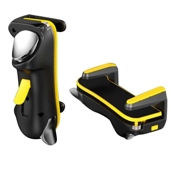 Seks Finger til Ipad PUBG Gaming Controller L1 R1 Knap (Gul)