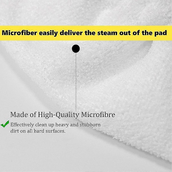 5 stk Mikrofiber Betrækssæt til Hånddysen Karcher Easyfix Damprenser Sc1, Sc2, Sc3, Sc4, Sc5