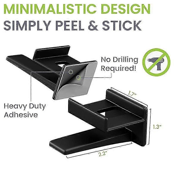 Selvklebende Hattehylle Display Kroker For Vegg & Dør (12 Pakning) Baseball Caps Holder, Skap & Oppbevaring Org
