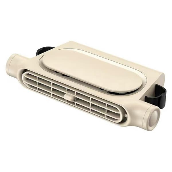 Bakovervendt USB bilvifte justerbar gir luftkjøler bilinteriørtilbehør Beige