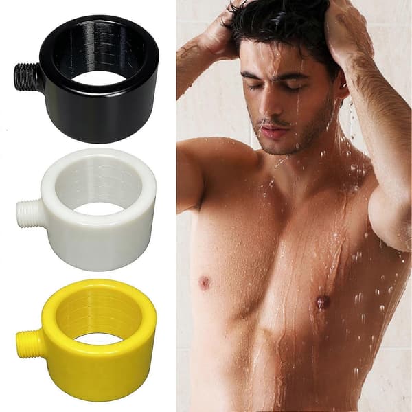 360 graders duschhuvud för badrum, kraftfull hydromassage, justerbart spraymunstycke White 2 S