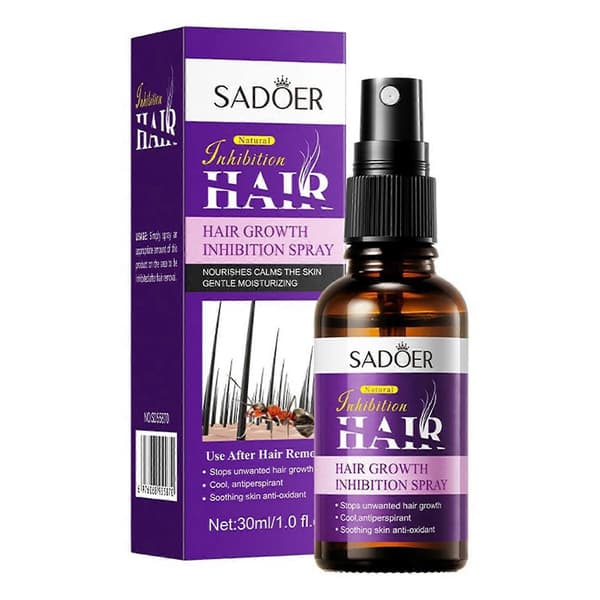 Hårhæmmende spray til permanent hårvækstreduktion 30 ml Smertefri Stop hårvækstspray til ansigt, ben, arme, armhuler 1pcs
