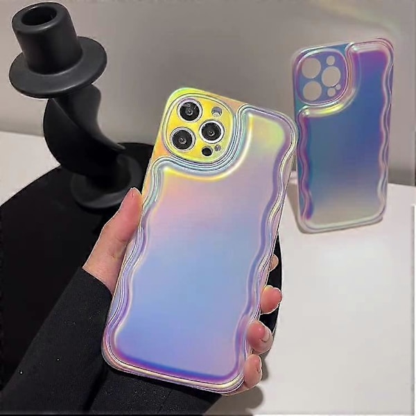 Laser Silikon Mykt iPhone-deksel (Hvit, iPhone 12 Pro Max)