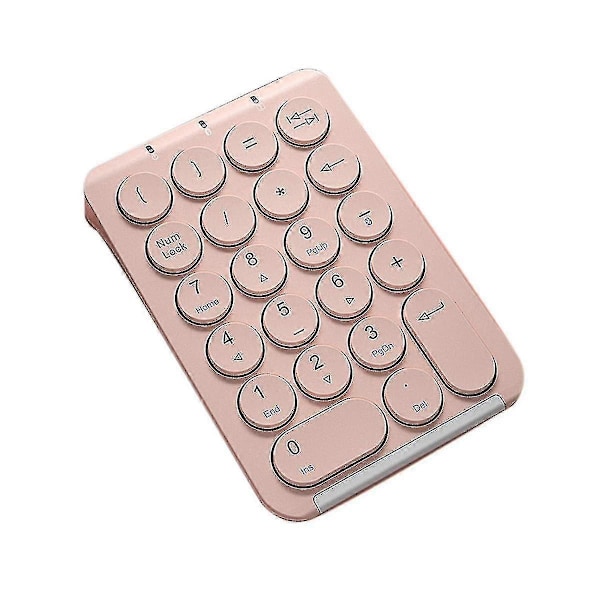 Trådløst numerisk tastatur Bluetooth numerisk tastatur Runde tastehetter Numpad 22 taster Oppladbart numerisk tastatur