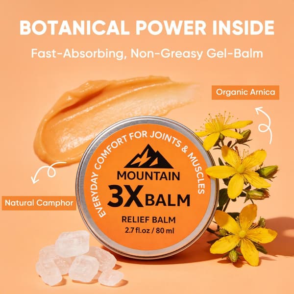 Mountain 3X Relief Balm Ledlindrende Creme (Køb mere for større rabatter) 3
