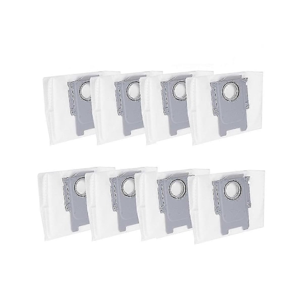 8 stk. støvsugerposer erstatning for Roborock S8+ /S8 Pro Ultra / S7 MaxV Ultra / Q5 / Q5+ / Q7+ / Q7 Max+