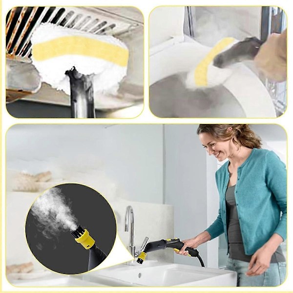 Karcher Easyfix SC1 -lisätarvikkeet, pyöreä harjasarja, suutin pyöreä