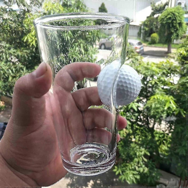 Pintglas med Golfboll - 47 cl - Glas för Kaffe, Te, Mjölk, Drycker, Vin - Bra