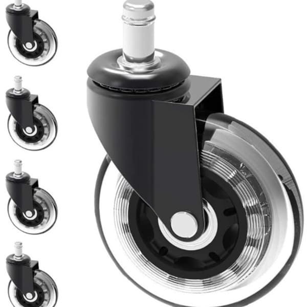 5-pack kontorsstolshjul - 11 mm klara