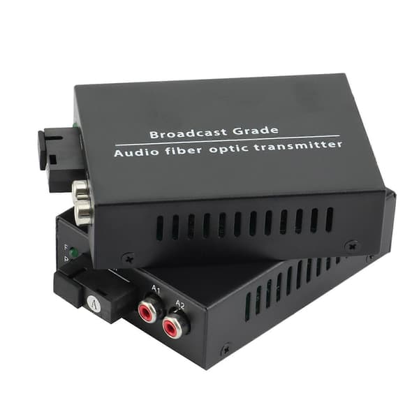 Mediakonverterare över fiberoptik för sändningsintercomsystem