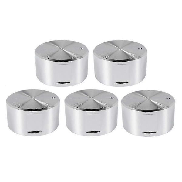 Passer for 5 stk Metall Gasskomfyrknotter 8mm Komfyr Kontroll Rekkevidde Ovnsknott Brennerknott Gassplatetopp Bryter Erstatningstilbehør-FO  SHAN  RAN  WANG