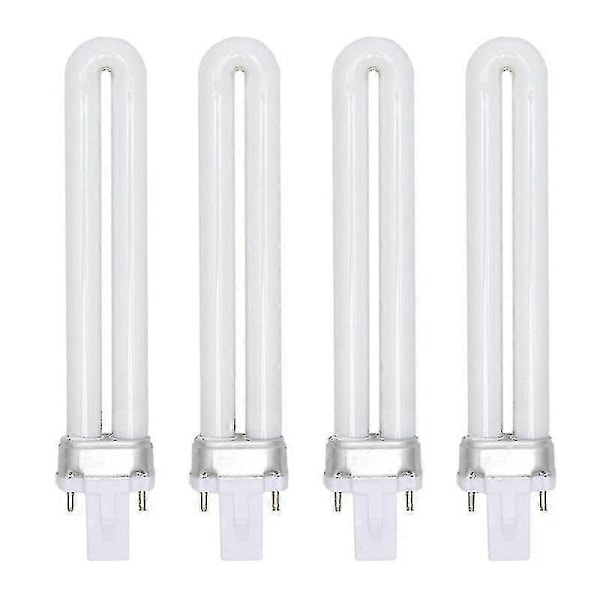 4 st 9W UV-lamprör
