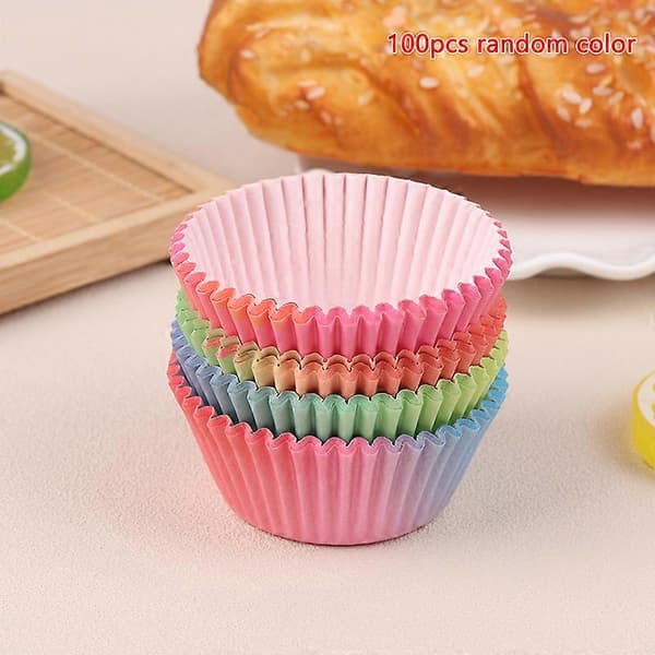 100 stk. Cupcakeforme Standard Cupcake Kopper DIY Cupcakepapir Bagekopper Cupcakeindpakninger Køkken Bagetilbehør