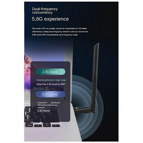 AX900mbps Dual-band USB nettverksmottaker og sender