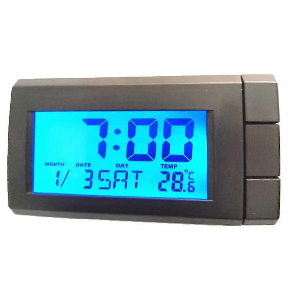 Termometer LCD Display Ur Temperaturmåler Kalender Indendørs Udendørs Til Bil