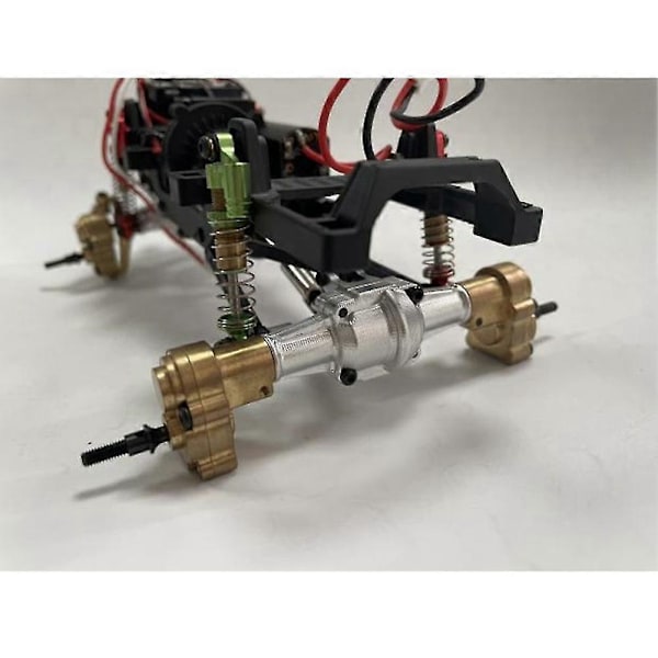 Messinki etu- ja taka-akselikotelon suojus vastapaino vetopyörästö 1/24 Rc Crawler -autoon