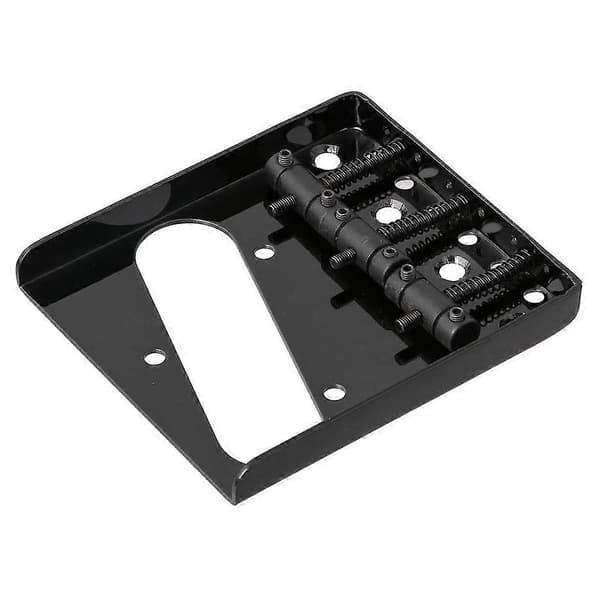 3 Saddle Ashtray Bro Tailpiece til Telecaster Tele Elektrisk Guitar (Sort)