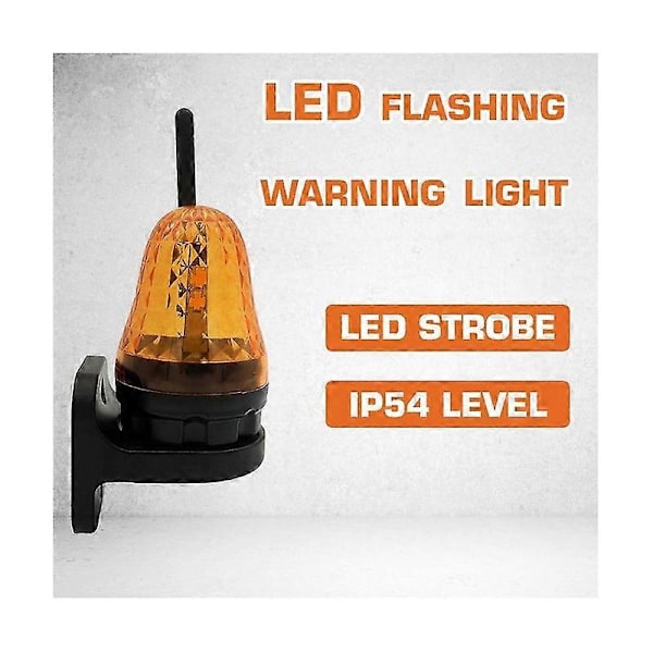 Universal 12V-265V LED Signal Alarm Lys Strobe Blinkende Lys Vægmonteret Nødadvarselslampe til Portåbner