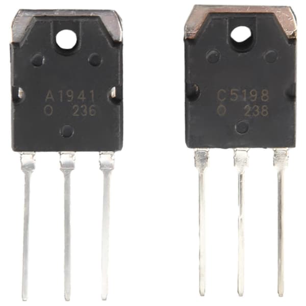 Par A1941 + C5198 10A 200V effektforsterker silisiumtransistor