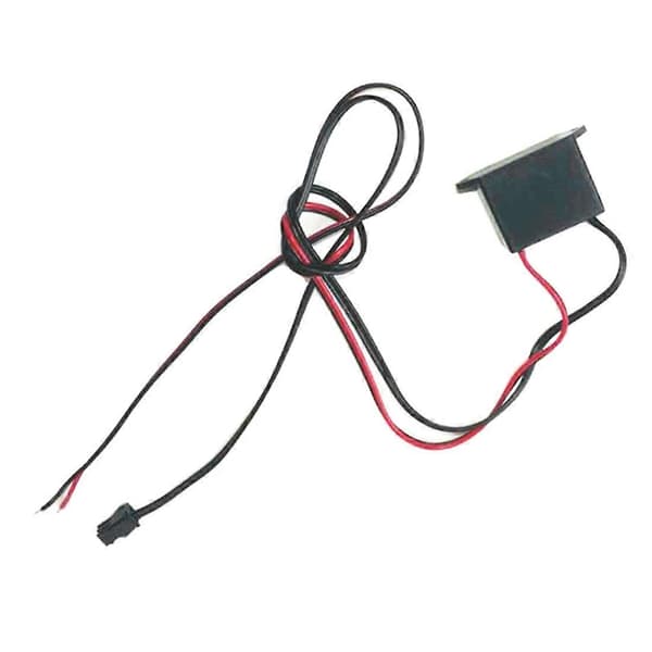5 stk. DC 12V Mini Neon EL Wire Strømdriver Controller til 1-5M Glødekabel Strip Lys Inverter Forsyningsadapter Black