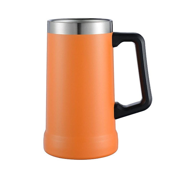 JUSCH Yaltm Barda Su Barda Yaltm Barda Paslanmaz Stål Yaltm Barda 24oz Kaffe Melk Te (Oransje)(WZ1645),QINWEI-186