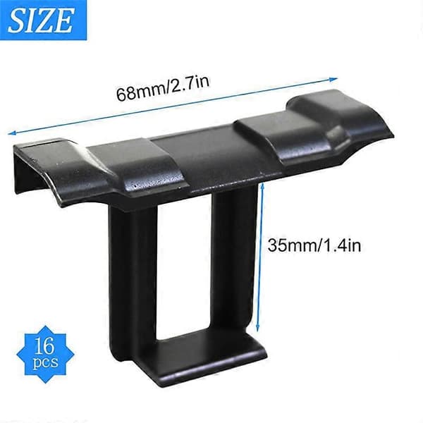 16 stk. 35 mm Solcellepanel Vannavløpsklips, PV-modulklips for Vannavløp Fotovoltaisk Panel Vann