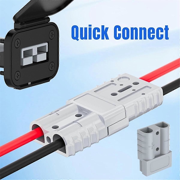 Anderson-liitin, 8AWG 50A Akun Pikaliitin