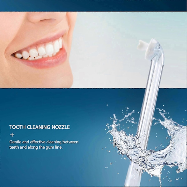 2 stk. højkvalitetsdyse egnet til AirFloss HX8331 HX8332 HX8340 HX8341 HX8381 HX8401 Oral Irrigator Dyse