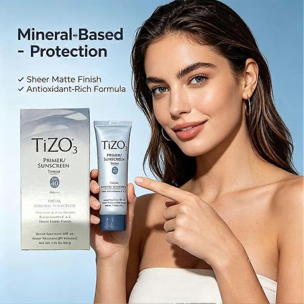 TIZO 3 Pure Physical Mineral Sunscreen, SPF40, öljynhallinta