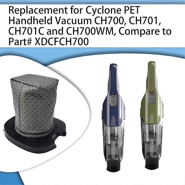 HEPA Filter til Shark Cyclone PET Håndholdt Støvsuger CH700 CH701 CH701C