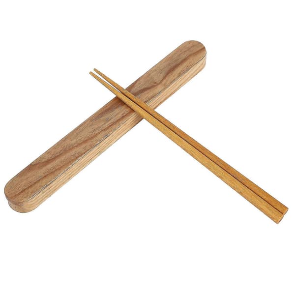 Træ Chopsticks Sæt - Bærbart og Miljøvenligt Gave til Studerende og Rejsende