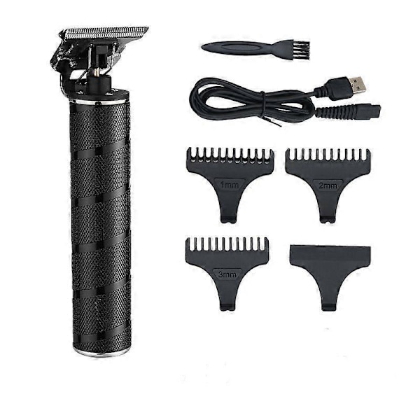 Trimmer för män, sladdlös hårtrimmer för män, skäggtrimmer för män, elektrisk T-blad Liners Outline Edgers Rakapparat 0mm Bald Zero Gap Grooming Kit wi