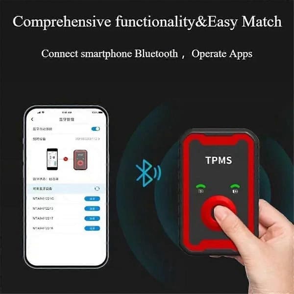 Programmerbare TPMS-sensorer 2 i 1 433MHz+315MHz Understøtter programmering med MOBILTELEFON-værktøj