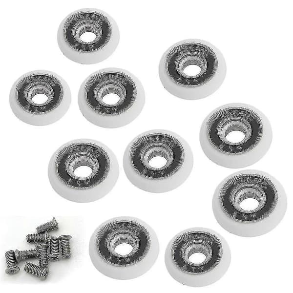 Sett med 8 erstatningshjul for 19 mm diameter dusjdør