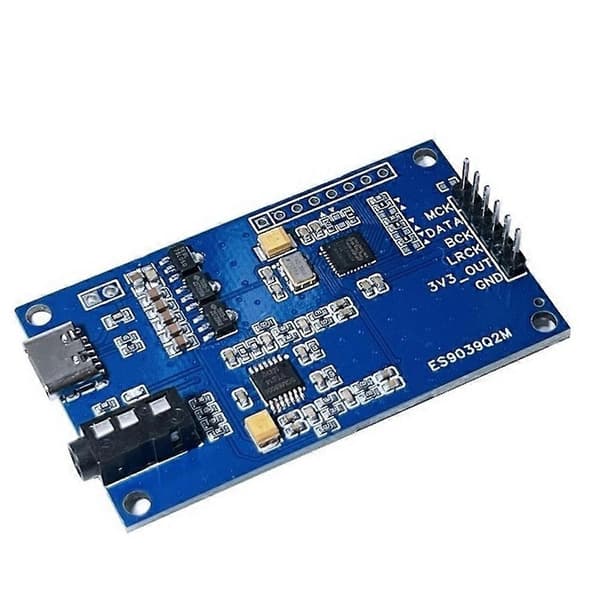 ES9039Q2M I2S Digital Audioindgang til DAC-afkodningskort 3,5 mm udgangslydmodul USB 5V