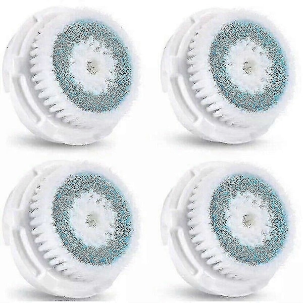 4-pack Djup Por Rengöring Ersättningsborsthuvuden för Ansikte för Clarisonic Mia 1 Mia2