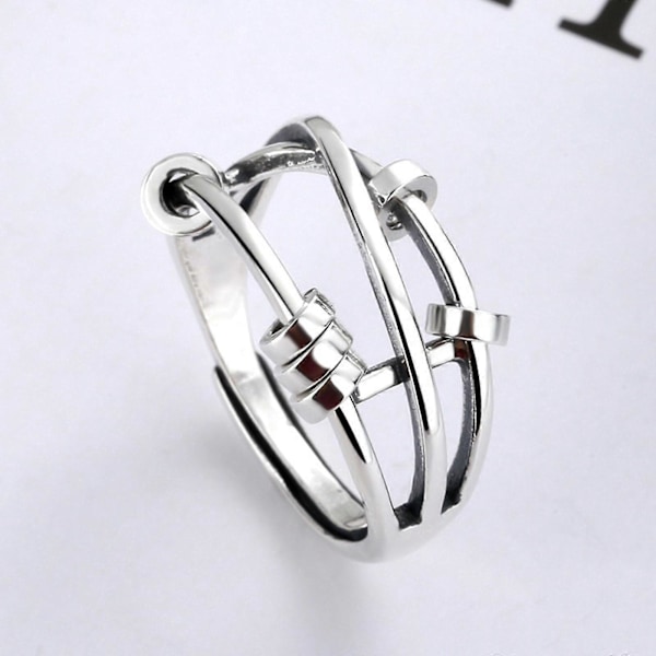 Angstring Fidget Ring Kvinder Spinner-ringe Angstring Fidget Ring Angstring