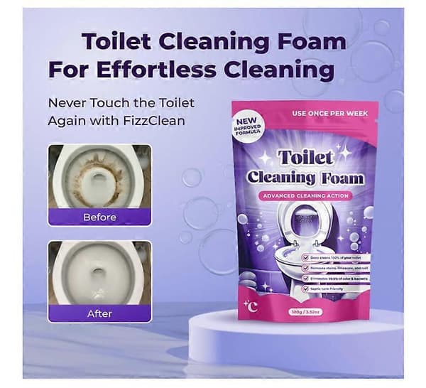 1 pullo Fizzclean-vaahtokäymälänpuhdistusainetta