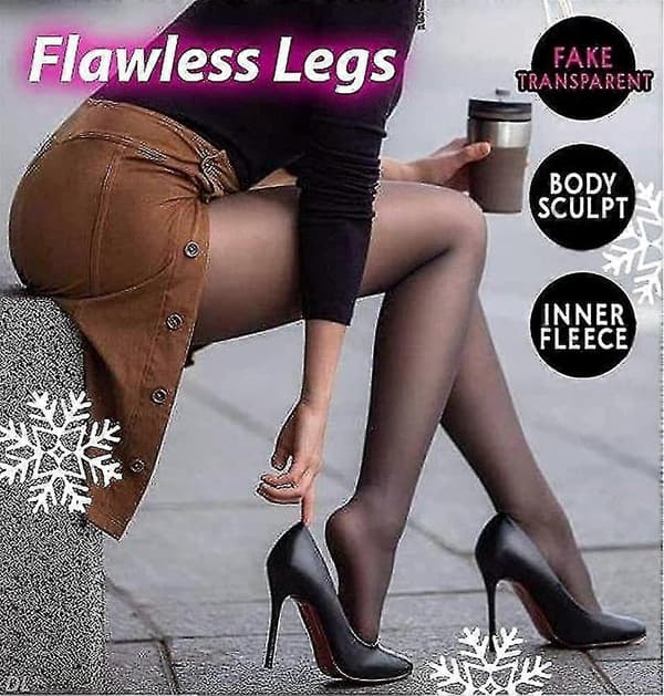 Damstrumpor Extra Tjocka Vinter Varma Tights Dubbelfodrade Termiska