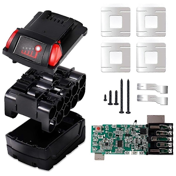 18v 10-cells 3.0ah 4.0ah 5.0ah 18650 Batteri Case Ersättning för Batteri Trasig Plast Case Replac