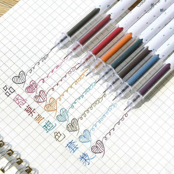 5-pack Morandi Retro 5-färgade permanenta markörgelpennor Graffitimålning Skrivning Scrapbooking Kontorsmaterial Konsttillbehör