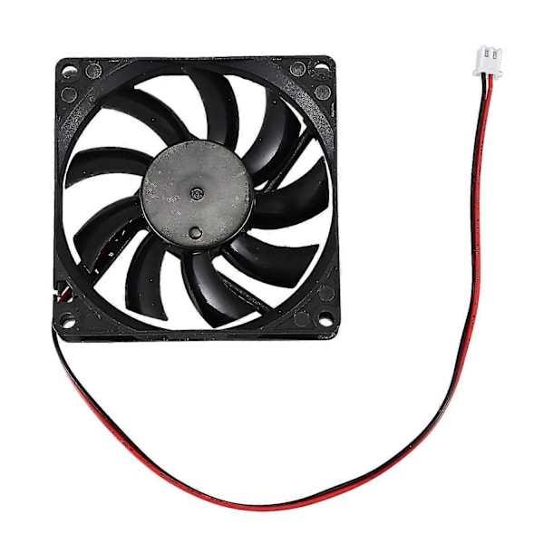 DC 12V 0.18A 2-benet stik PC Computer Kabinet Køleventilator 80x80mm