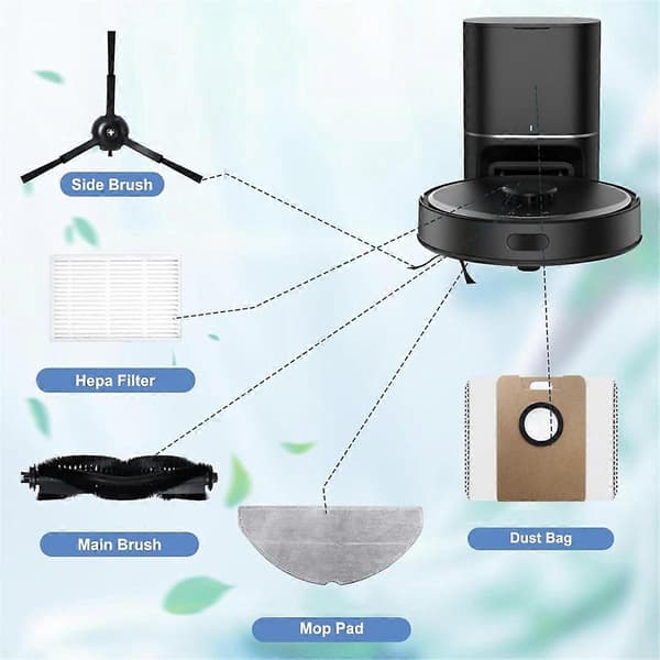 Tilbehørssæt til Tapo RV30 Max Plus/Tapo RV30 Max/Tapo RV20 Max Plus/Tapo RV20 Max Robotstøvsuger