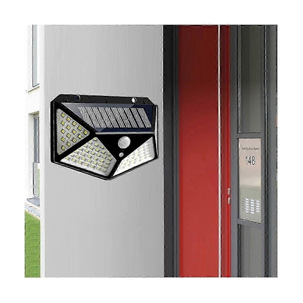 2 kpl Solar Led -valot Ulkokäyttöön Aurinkovalot PIR-liiketunnistimella Seinävalaisin Vedenpitävä Aurinkovoimalla Toimiva